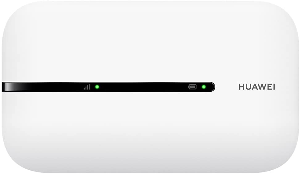 HUAWEI Mobile WiFi E5576 Mobiler WLAN-Router 4G LTE (CAT4), Download-Geschwindigkeit bis zu 150 Mbit/s, 1500 mAh Akku, Keine Konfiguration erforderlich, tragbares WLAN, Weiß