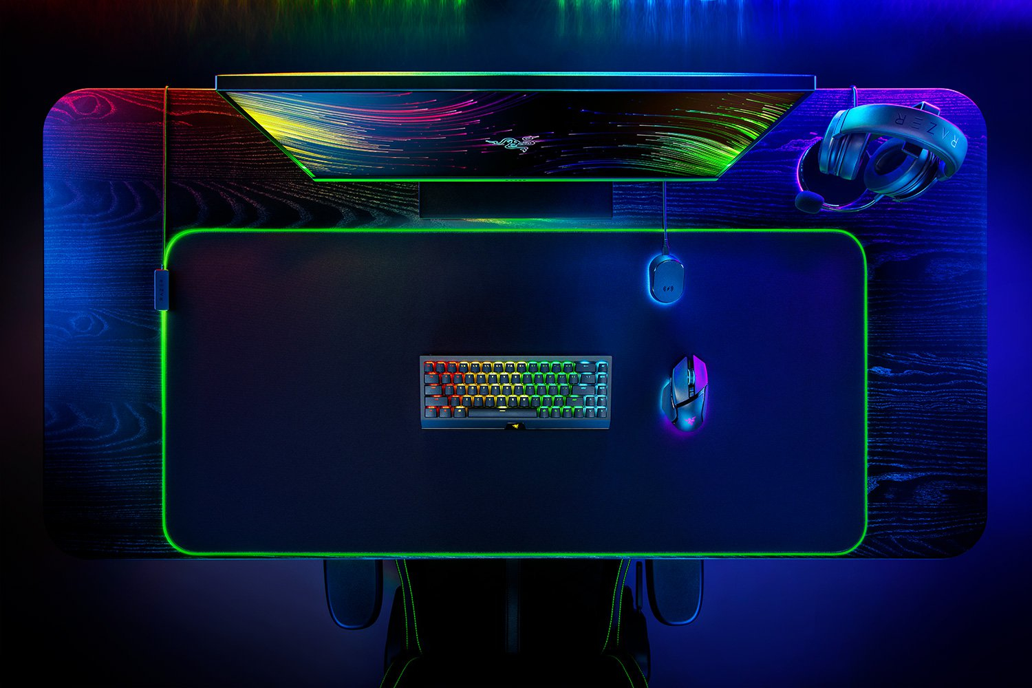 Razer Goliathus Chroma 3XL Gaming Mousepad Soft RGB 1200x550x3.5mm Black