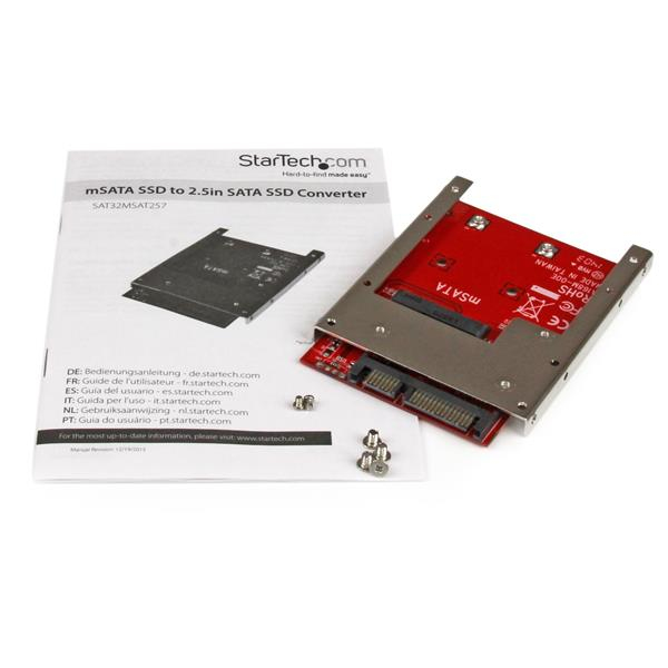 StarTech.com mSATA SSD to 2.5 inch SATA Adapter / Converter