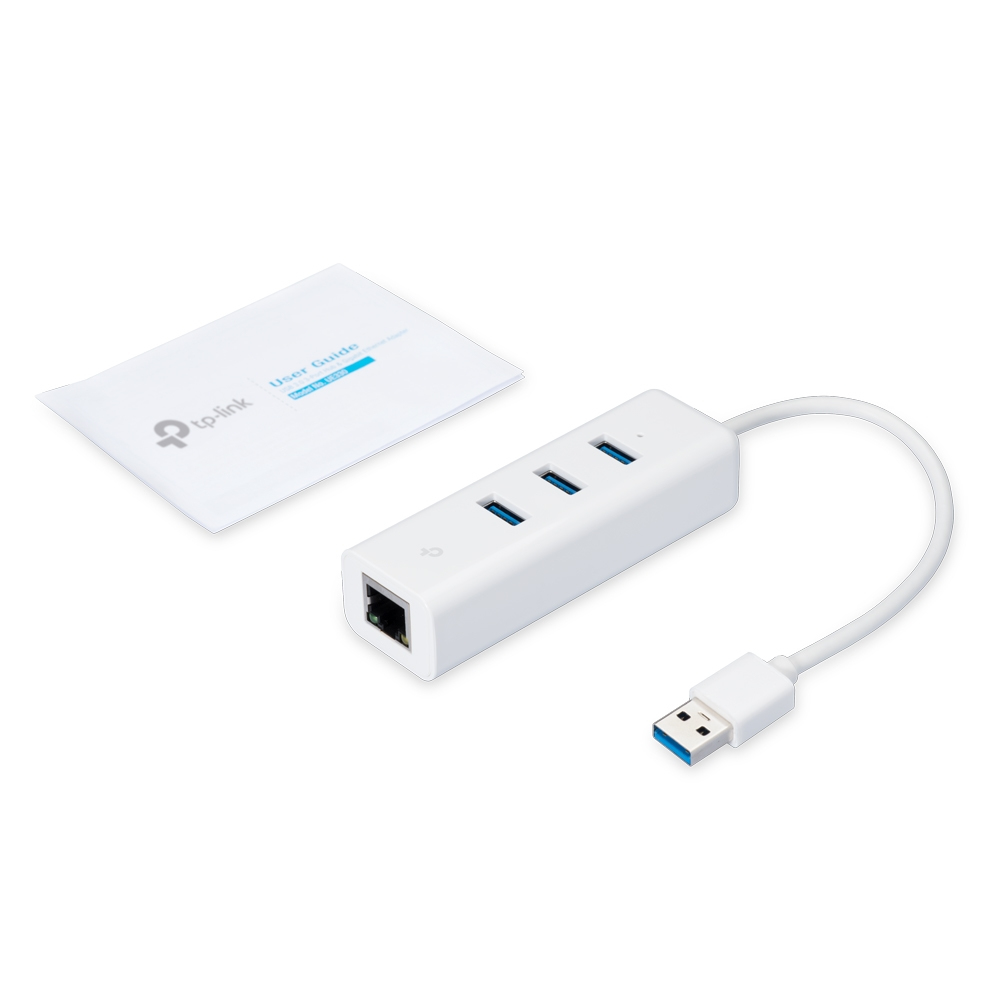 TP-Link 3-Port-USB 3.0-Hub & Gigabit-Ethernet-Adapter