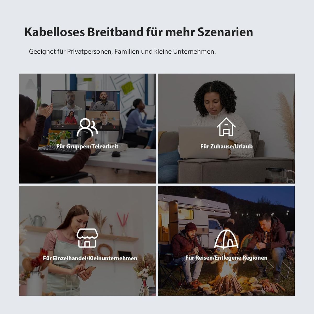 Tenda 4G03 Pro 4G LTE Router, WLAN Router für Nano-SIM-Karten (N300 CAT4, 150 Mbit/s im Download, 300 Mbit/s 2,4GHz) 2*4dBi Antennen, Plug & Play, Fast-Ethernet-Port, App, Router Modus, LED, Schwarz 4G03 Pro|Wi-Fi N300 CAT4
