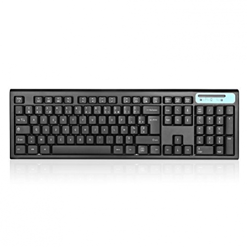 Jelly Comb Wireless Tastatur Maus Set Tastatur 104 Tasten leise schwarz und blau (FRA Layout - AZERTY)