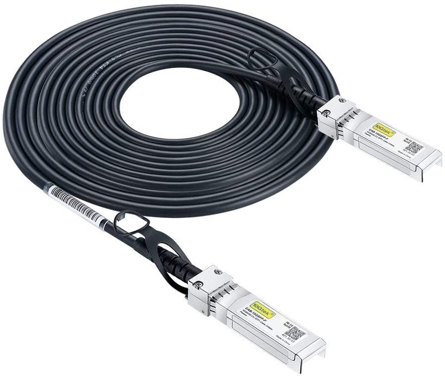 10Gtek 10Gb/s SFP+ Cable 5 Metres, SFP+ Direct Attach Twinax Passive DAC