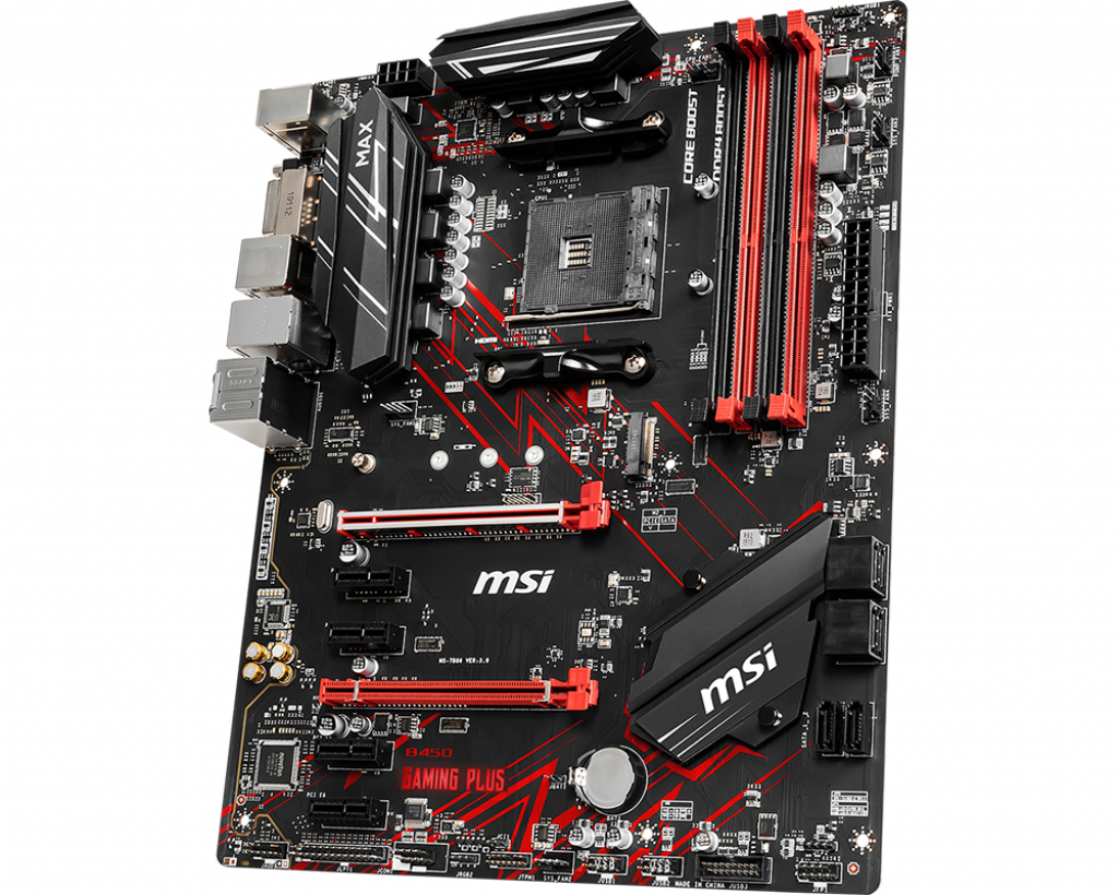 MSI B450 GAMING PLUS MAX Motherboard AMD B450 Socket AM4 ATX