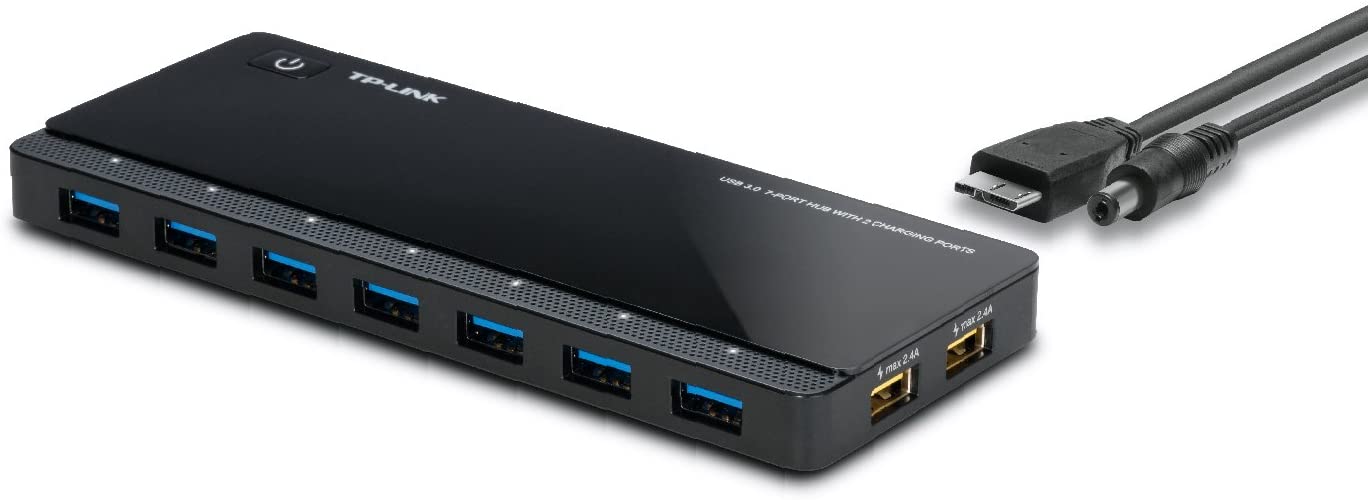 TP-Link USB 3.0 Hub 7 USB 3.0 data ports 2 smart charging USB ports