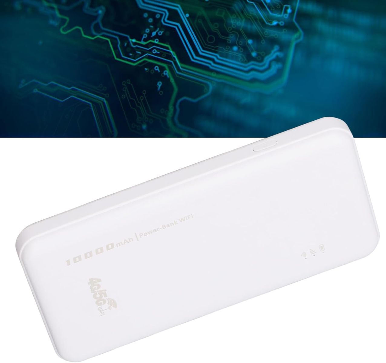 Annadue Annadue4fp60xi72e Mobiler LTE-Router (CAT4) 300 Mbit/s, SIM-Slot, 10.000 mAh Akku, bis zu 10 Geräte, mobiler WLAN-Hotspot, Weiß