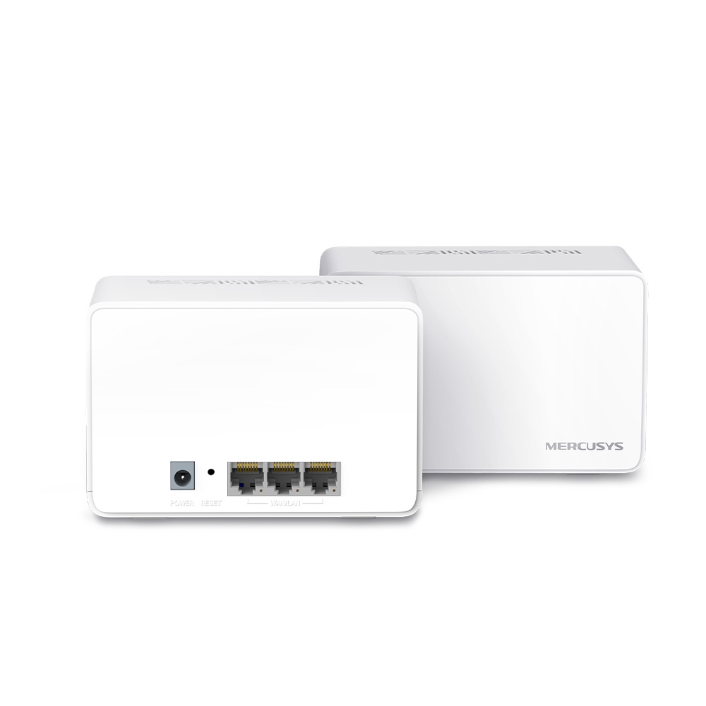 Mercusys Halo H80X AX3000 Wi-Fi 6 Mesh System Dual Band WLAN Router & Repeater 3000 mbit/s up to 460m² MU-MIMO White 2er Pack v1.0