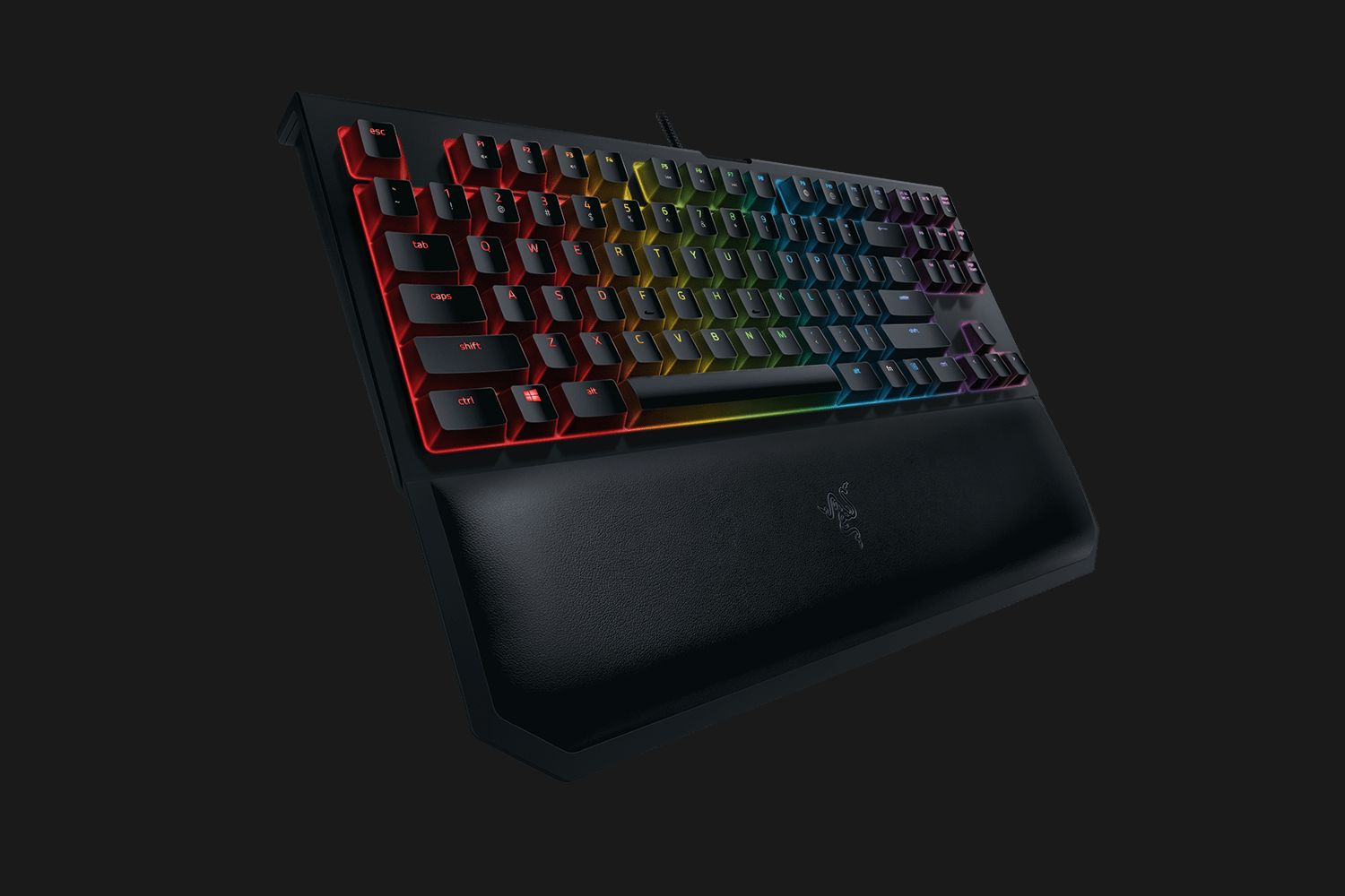 Razer BlackWidow TE Chroma V2 Gaming Keyboard Green Switches RGB USA Layout QWERTY