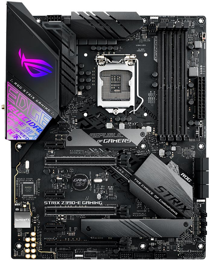 ASUS ROG STRIX Z390-E GAMING Intel Z390 LGA 1151 (Socket H4) ATX