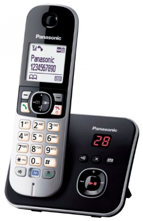 PANASONIC DECT-Schnurlostelefon 4,6 cm 1,8" Grafik-Display Anrufbeantworter