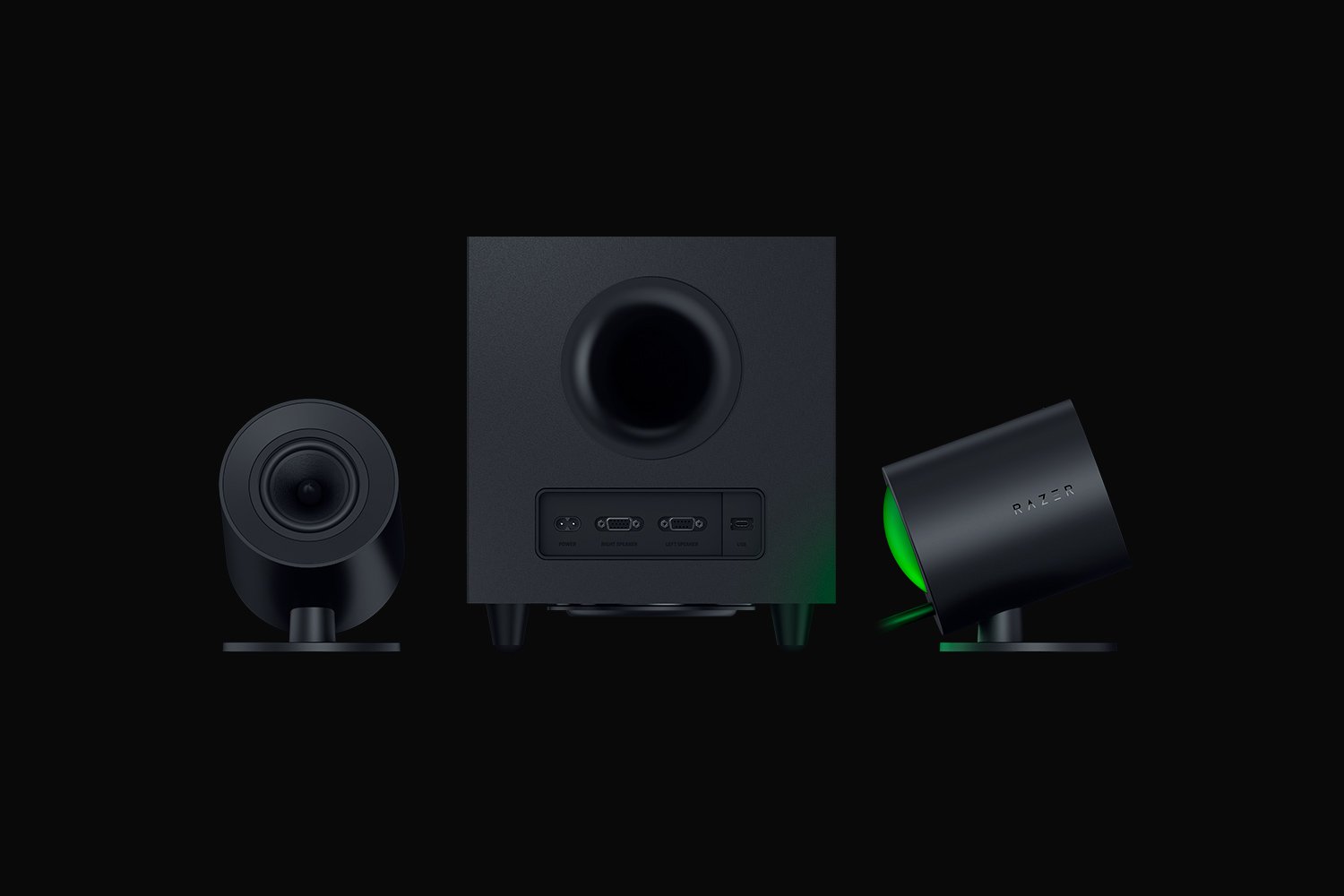 Razer Nommo V2 Gaming Speaker + Subwoofer 2.1 Surround-Sound System BT USB for PC RGB Black EU