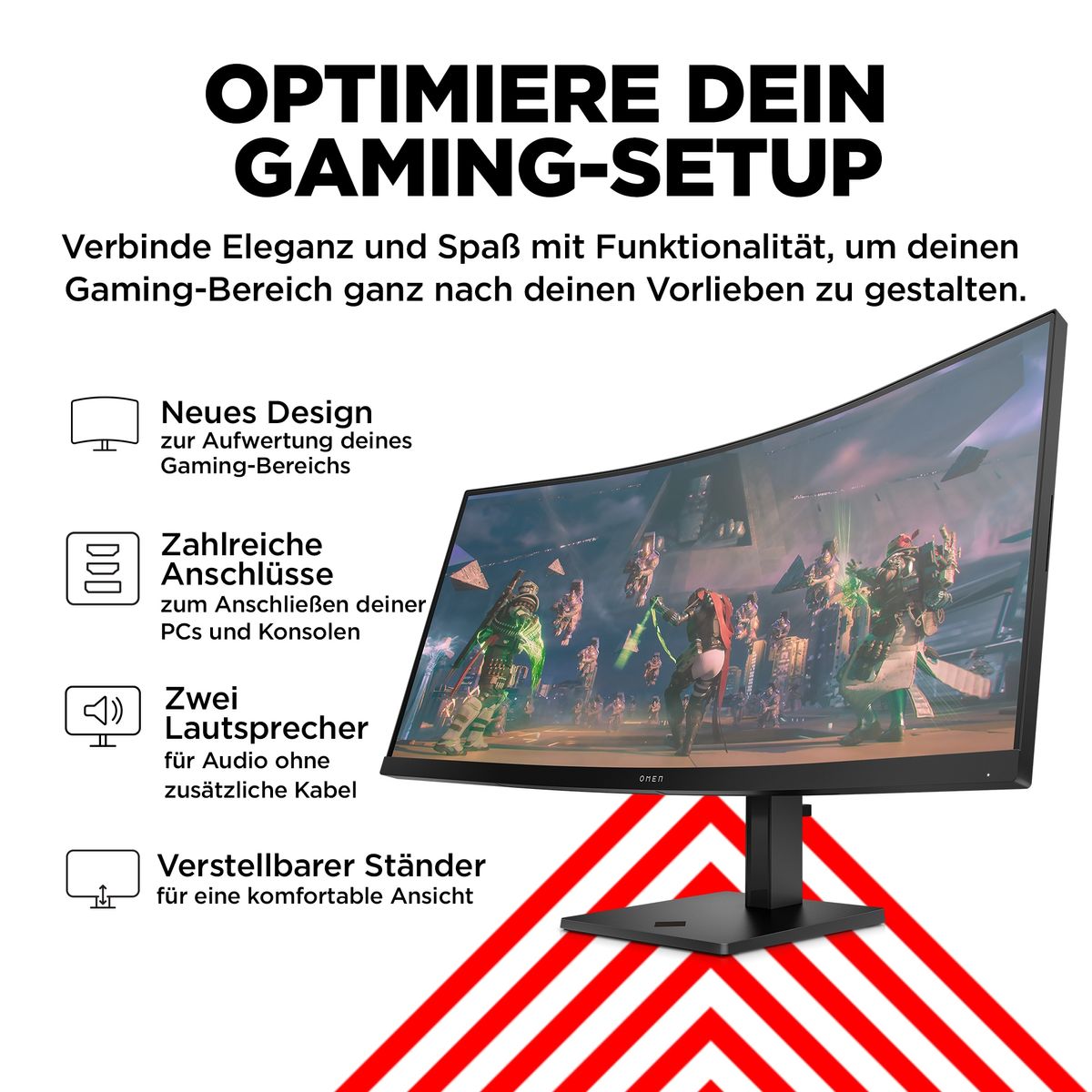 OMEN by HP 34 Zoll WQHD 165 Hz Curved Gaming-Monitor – OMEN 34c