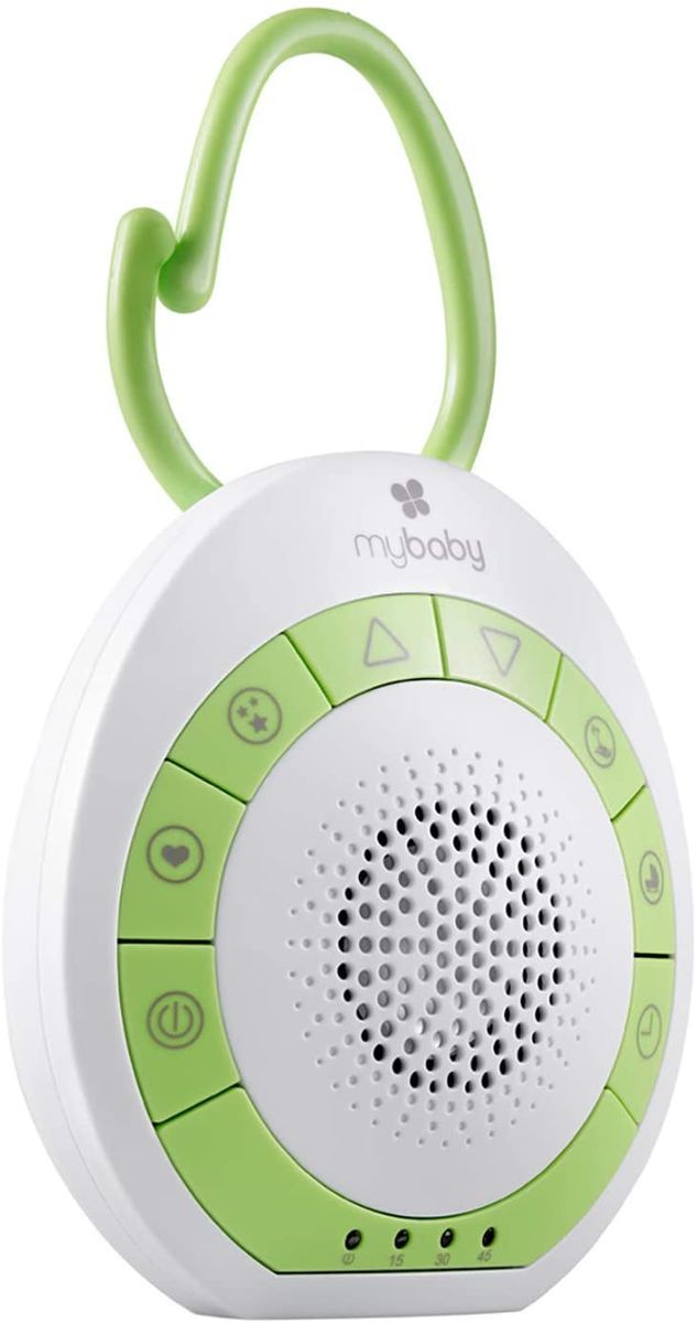 MyBaby SoundSpa on the go with soothing sounds, sleep aid for babies and children with lullabies and natural sounds such as heart tones, white noise, sea to fall asleep, timer function