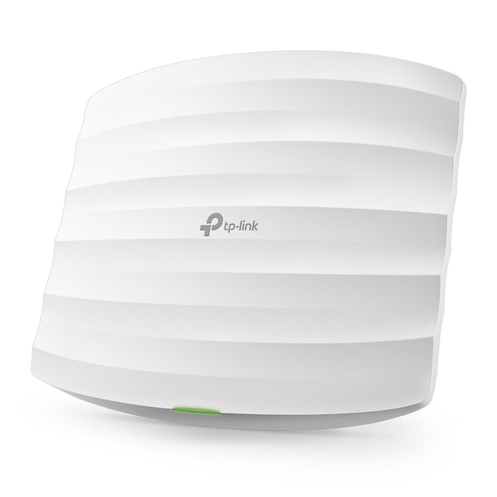 TP-Link EAP110 N300 WLAN Access Point (300Mbit/s 2,4GHz mit 2*2-MIMO,unterstützt passives PoE, große Reichweit, wetterfestes Gehäuse) weiß Accesspoint zur Deckenmontage + Passive PoE Single V4