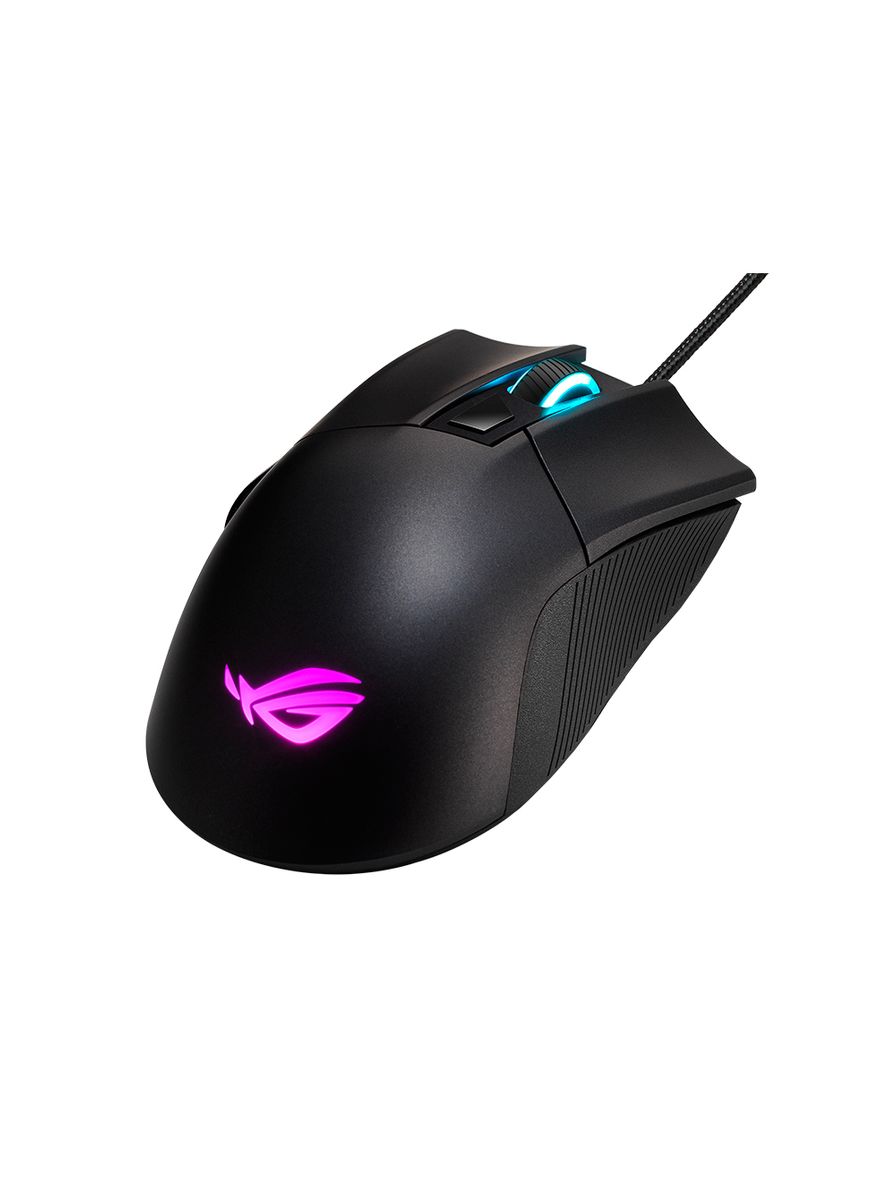 ASUS ROG Gladius II Core Ergonomische Optische 6.200 DPI Gaming Maus schwarz