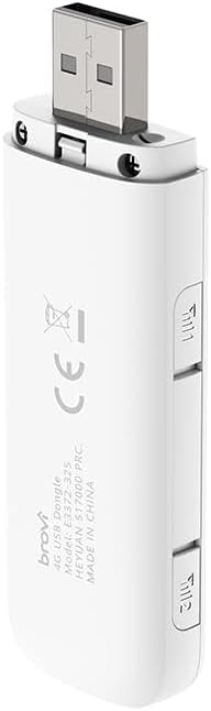 BROVI Modem Cat 4 Dongle, kabellos, Schnellzugriff, LTE/HSPA+/HSPA/UMTS, weiß
