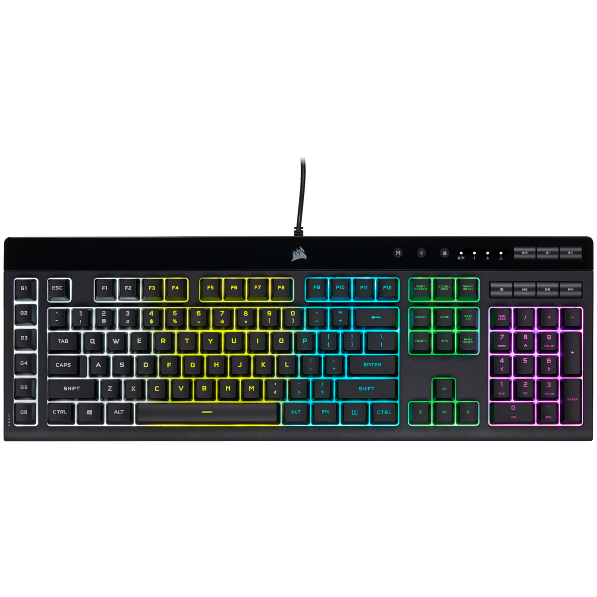 Corsair K55 RGB PRO Tastatur Gaming USB Schwarz - (DEU Layout - QWERTZ)