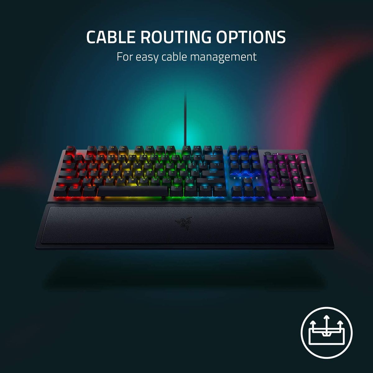 Razer BlackWidow V3 Gaming Keyboard Green Switches Chroma RGB IT-Layout