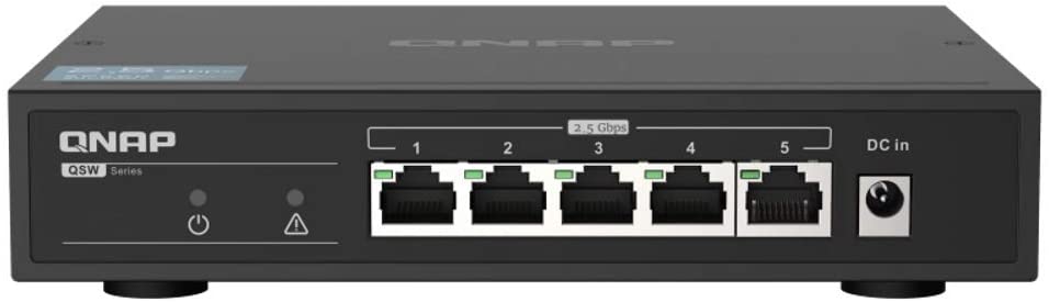 QNAP QSW-1105-5T Network Switch Unmanaged Gigabit Ethernet 10/100/1000