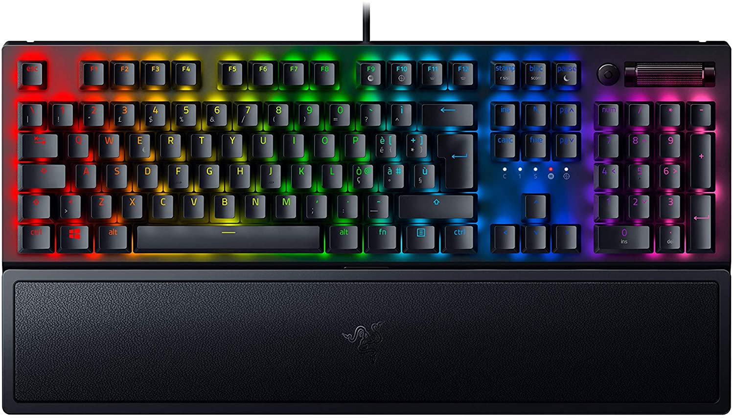 Razer BlackWidow V3 Gaming Keyboard Green Switches Chroma RGB IT-Layout