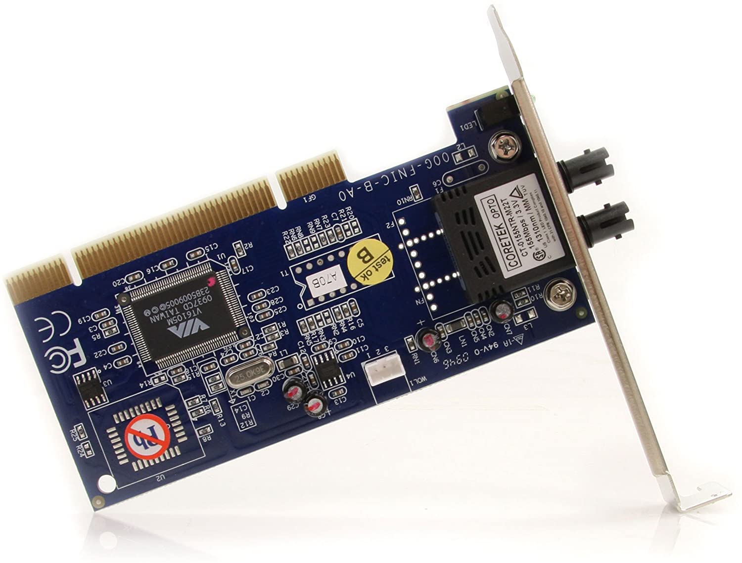 StarTech.com LWL / Glasfaser PCI Netzwerkkarte 100 Mbit/s - Multimode ST Fiber Ethernet Karte - 2km