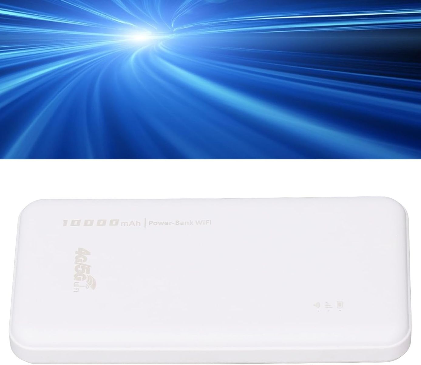 Annadue Annadue4fp60xi72e Mobiler LTE-Router (CAT4) 300 Mbit/s, SIM-Slot, 10.000 mAh Akku, bis zu 10 Geräte, mobiler WLAN-Hotspot, Weiß