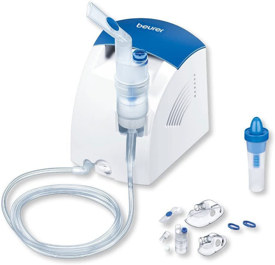 Beurer Inhalator IH 26 und Nasenspülung mit Kompressor: zur Behandlung von Atemwegserkrankungen wie Erkältungen und Bronchitis