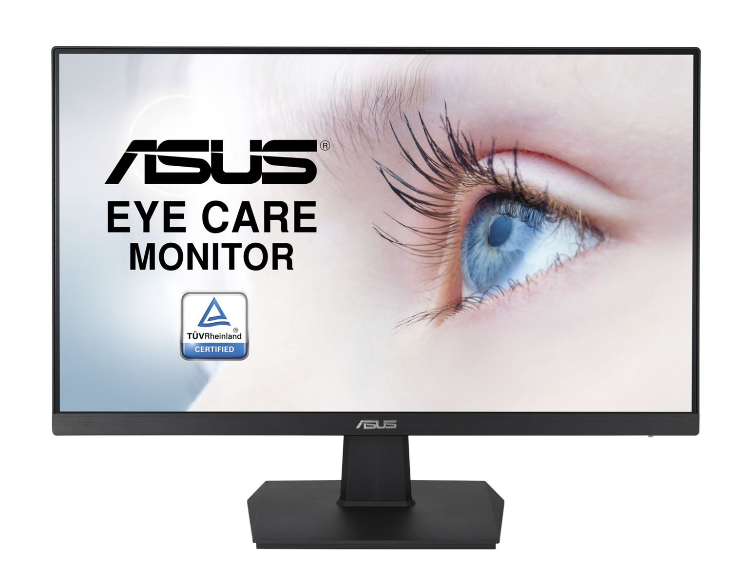 ASUS Eye Care VA24EHE 24 Zoll Full HD Monitor Rahmenlos, TÜV zertifiziert, Blaulichtfilter, FreeSync | 75 Hz, 16:9 IPS Panel, 1920x1080 | DVI, HDMI, D-Sub