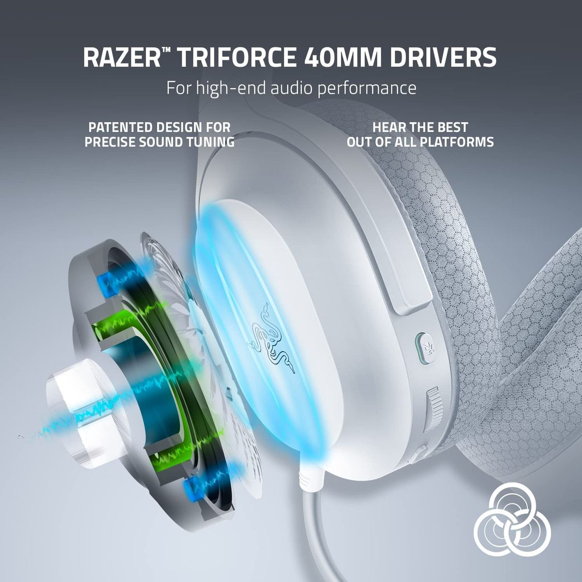 Razer Barracuda X Gaming & Mobile Headset Dual Wireless + 3.5mm Virtual 7.1 Surround-Sound Multi-Plattform Mercury