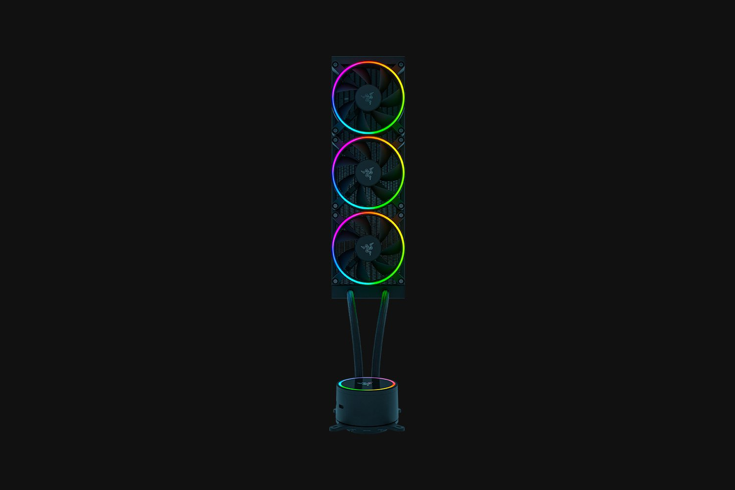 Razer Hanbo Chroma RGB AIO Liquid Cooler 360mm aRGB Pump Cap