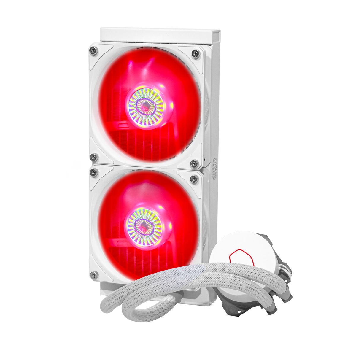 Cooler Master MasterLiquid ML240L V2 RGB White Edition All-in-One-Flüssigkeitskühler 240 mm, 2x120 mm Lüfter, RGB, Weiß
