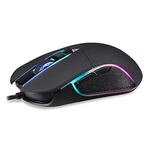 KLIM Aim Gaming Mouse - Wired Ergonomic Gamer USB Computer  Mice, Chroma RGB Mouse [7000 DPI] [Programmable Buttons] Ambidextrous,  Ergonomic for Desktop PC Laptop, High Precision Optical, Grey : Video Games