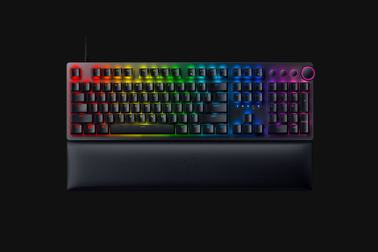 Razer Huntsman V2 Gaming Keyboard Optical Purple Switches Chroma RGB DEU Layout QWERTZ