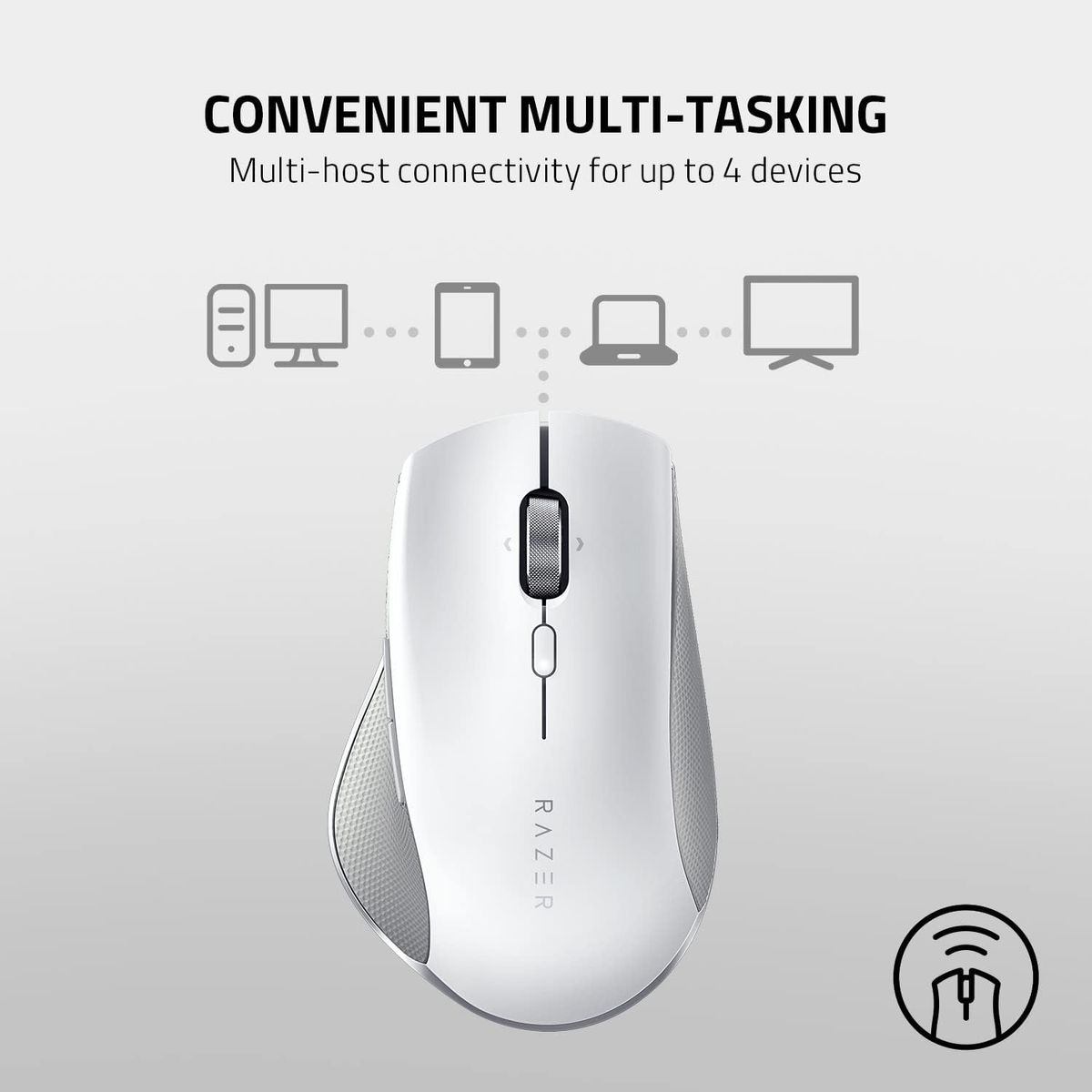 Razer Pro Click Gaming Mouse Dual Wireless 16.000 DPI Ergonomic White