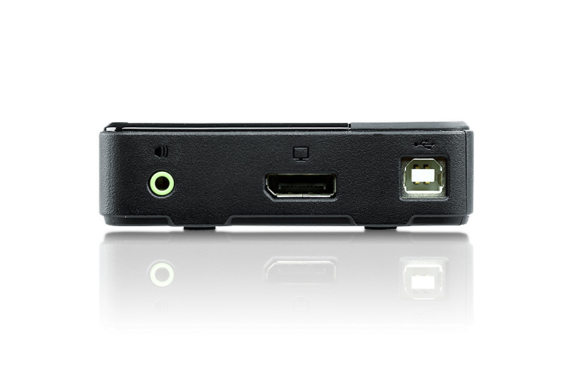 ATEN 2-Port USB DisplayPort/Audio KVM Switch (4K unterstützt und Kabel enthalten)