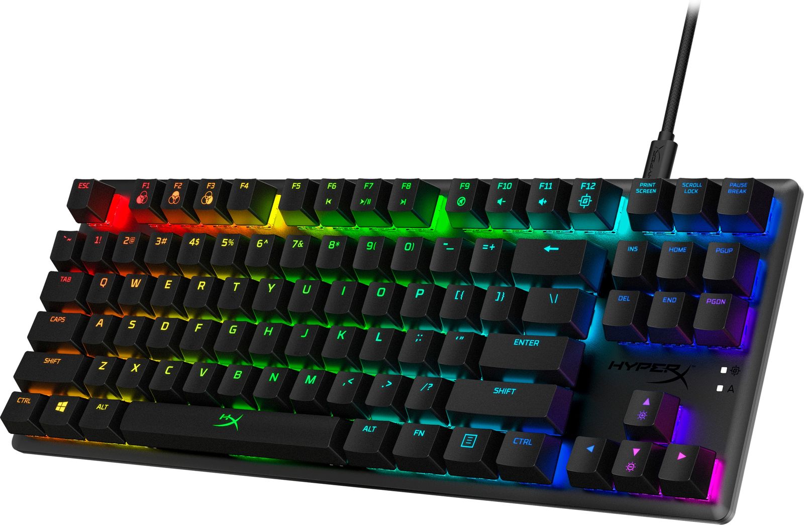 HyperX Alloy Origins Core u2013 Mechanische Gaming-Tastatur u2013 HX Blue - (USA Layout - QWERTY)