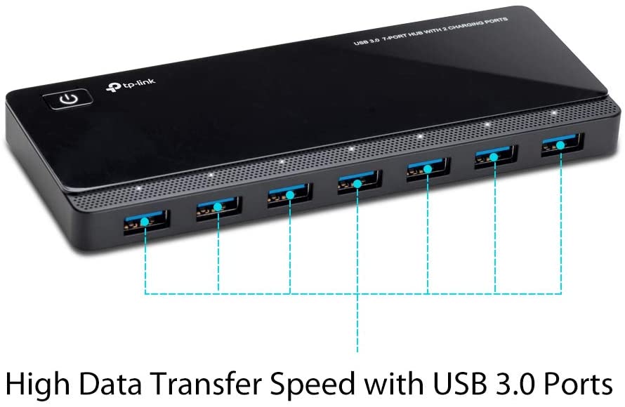 TP-Link USB 3.0 Hub 7 USB 3.0 data ports 2 smart charging USB ports