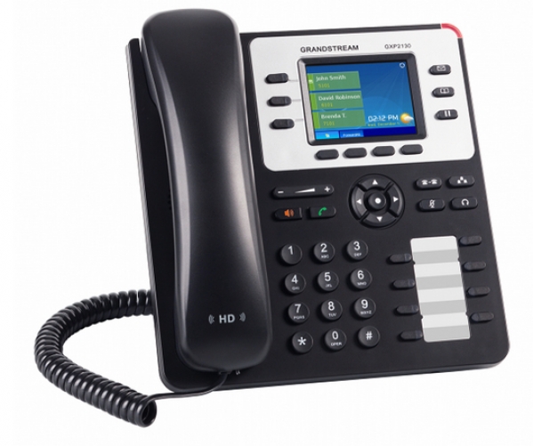 Grandstream Networks GXP2130 V2 IP-Telefon Schwarz, Weiß Kabelgebundenes Mobilteil LCD 3 Zeilen