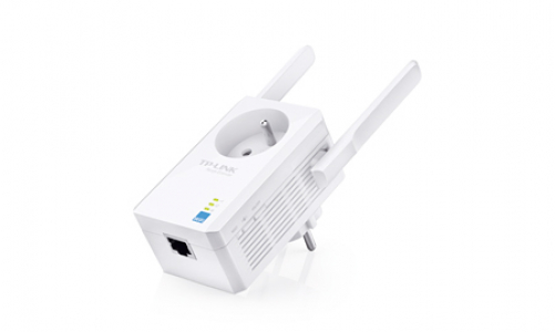 TP-Link WiFi-Repeater Signalverstärker universelle Kompatibilität einfache Installation Wi-Fi N300 weiss französische WLAN N300 einzeln