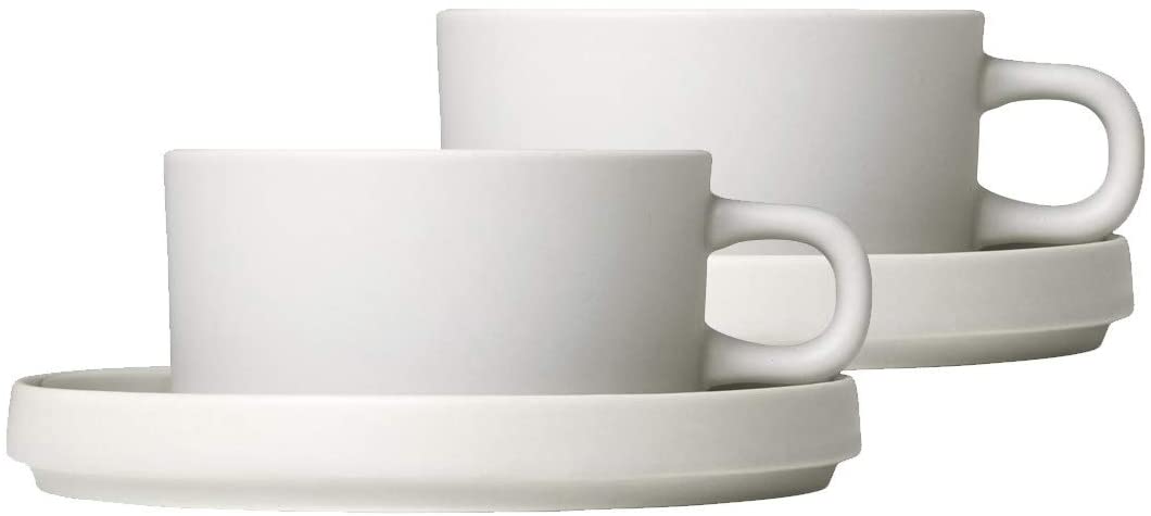 Blomus 63908 Tea Cups MIO Moonbeam Ceramic Set of 2