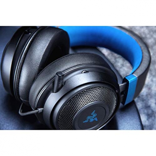 Razer Kraken for Console 2019 Gaming Headset Virtual 7.1 Surround-Sound 3.5mm Multi-Plattform Black/Blue