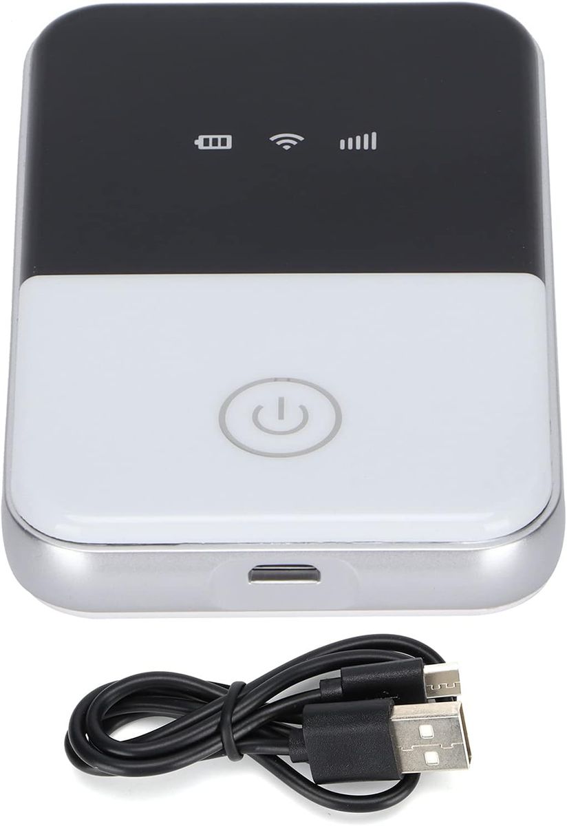 Garsentx Mobiler WLAN Router, Mobiler WLAN Router mit SIM Karte, 2100mAh, Mobiler Hotspot für 10 Geräte 3G/4G Wireless Reise WLAN Router Amerika Version Entsperrter Drahtloser Mobiler Hotspot MF-935D-L