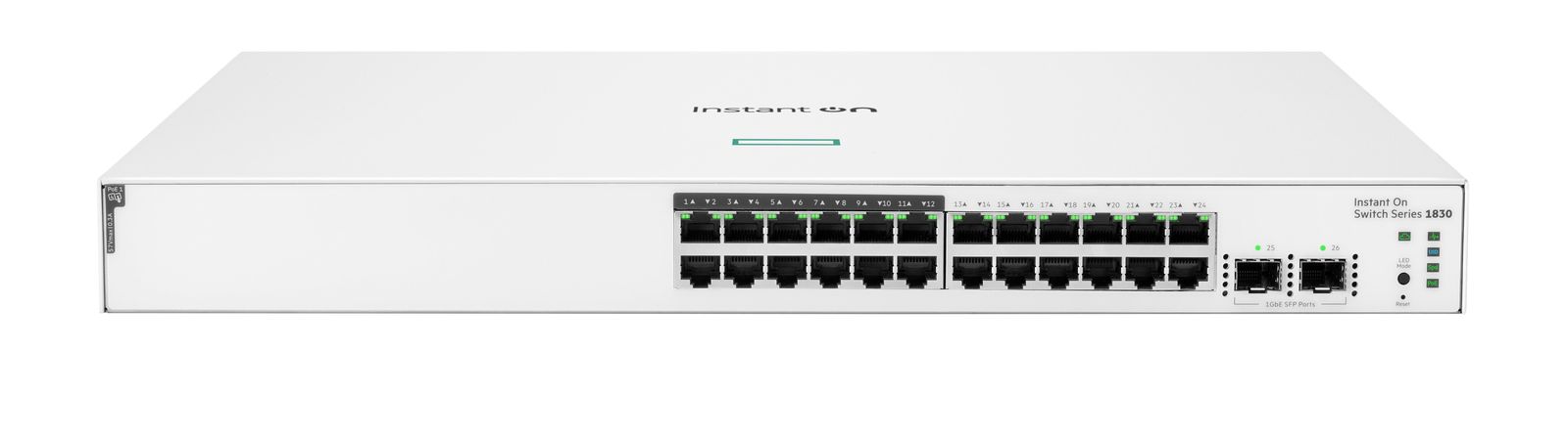HPE JL813A Aruba Instant On 1830 24-Port Gigabit PoE Switch 195W 2x SFP 1U Rack Managed L2 Smart-Managed