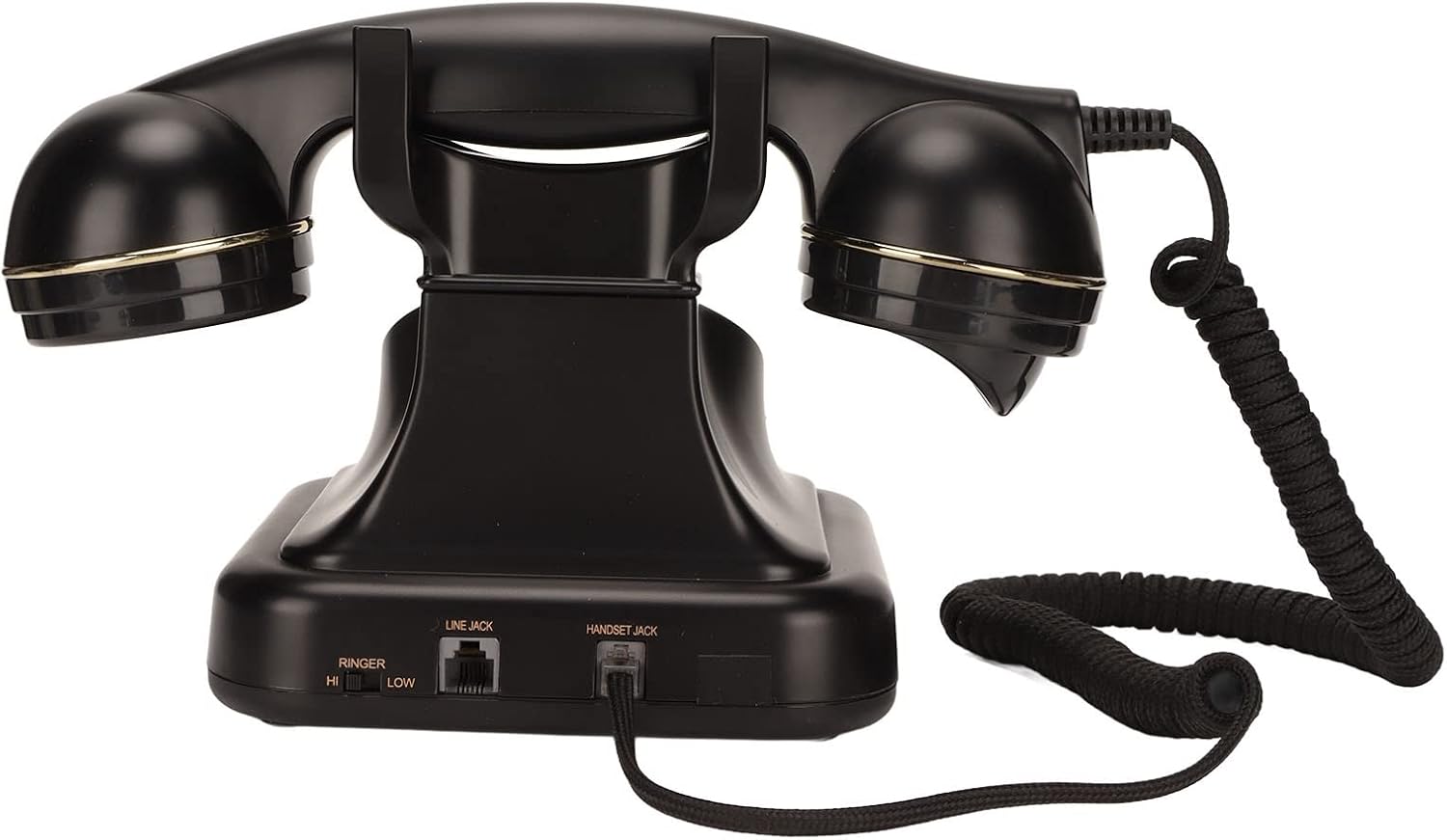 ASHATA Vintage Festnetztelefon, Klassisches Schnurgebundenes Retro Telefon mit Altmodischer Scheibentaste, 1960er Jahre Vintage Telefon mit Schnurgebundener Wählscheibe, Klassisch für Senioren, Heimbüro