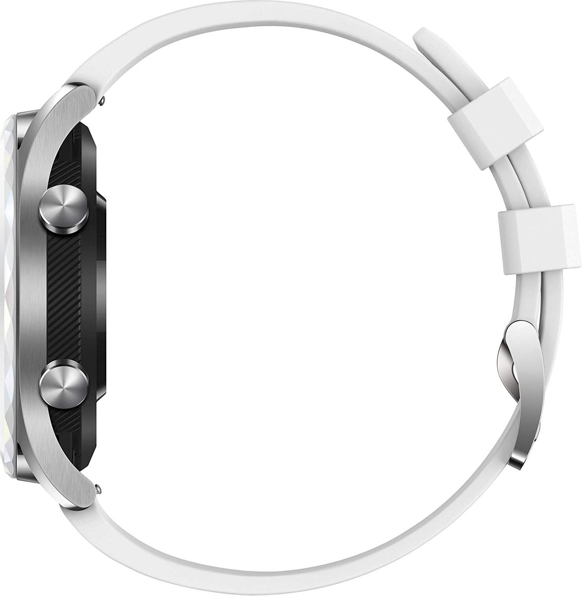 Huawei Watch GT Elegant Smartwatch (42 mm Amoled Touchscreen, GPS, Fitness Tracker, Herzfrequenzmessung, 5 ATM wasserdicht) weiß Weiß Elegant Smartwatch