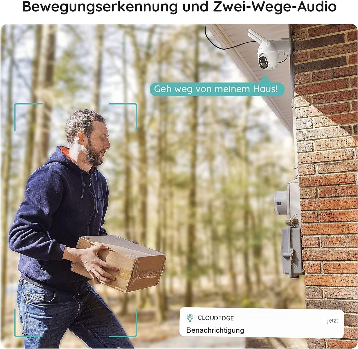 BOIFUN 3G/4G Ohne WLAN Stromfrei Überwachungskamera