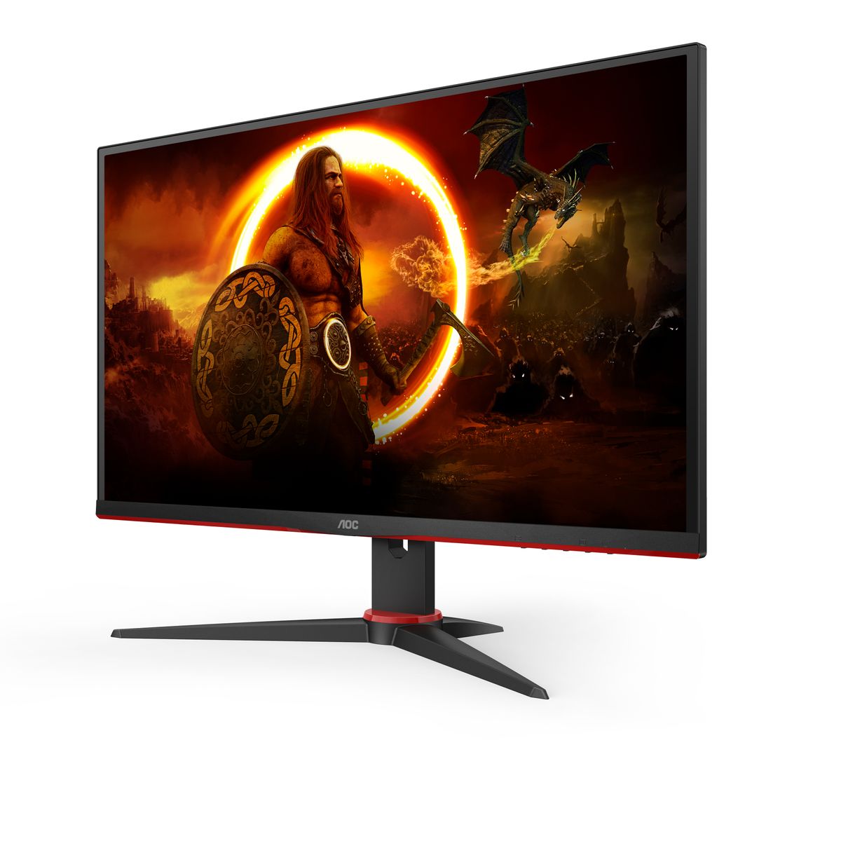 AOC G2 Q27G2E/BK Computerbildschirm 68,6 cm (27") 2560 x 1440 Pixel Quad HD Schwarz, Rot