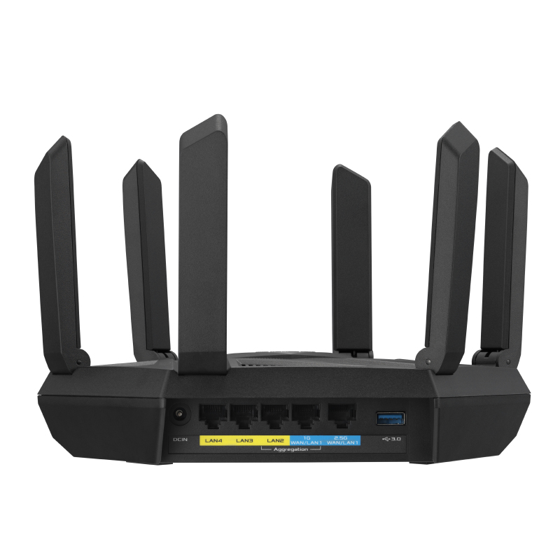 ASUS RT-AXE7800 WLAN-Router Tri-Band (2,4 GHz/5 GHz/6 GHz) Schwarz