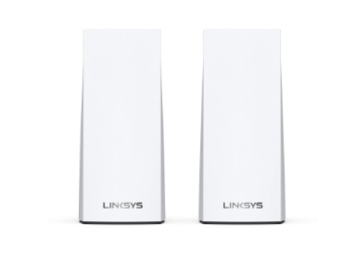 Linksys Atlas Pro 6 Velop Dual-Band-Mesh-WiFi 6-System (AX5400) WLAN-Router, Repeater, Extender mit bis zu 500 m² Funkabdeckung, 4-mal schneller, für mehr als 60 Geräte – 2er-Pack, Weiß AX5400 | Dual-Band 2 Pack | 2-3 Bedrooms