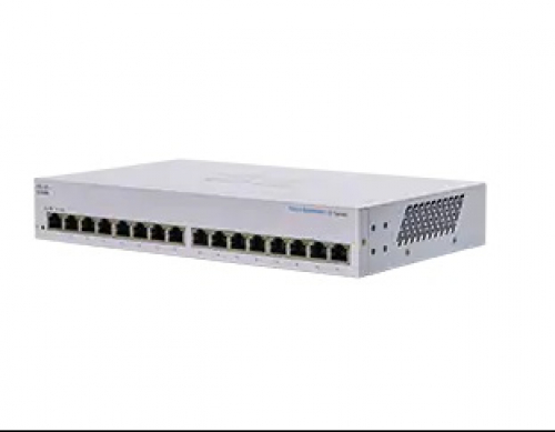 Cisco Business CBS110-16T-D Unmanaged Switch | 16﻿ GE-Ports | Begrenzter Lebenszeitschutz (CBS110-16T-D) 16 GE-Ports Single